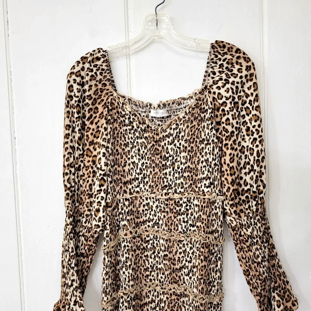 Vestique Animal Print Mini Dress - Picture 2 of 4